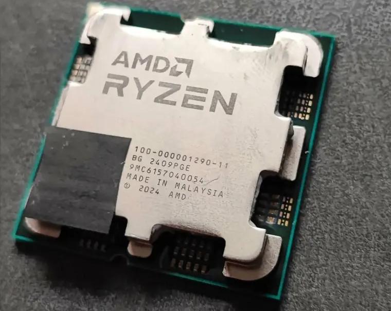 Опубликовано изображение образца процессора Ryzen 9000 Granite Ridge с 8 ядрами Zen5