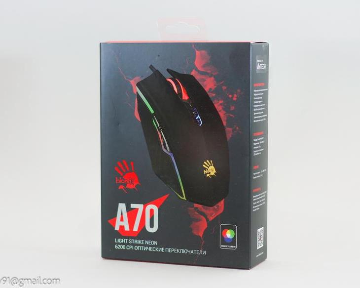 Обзор игровой мыши A4Tech Bloody A70: drag